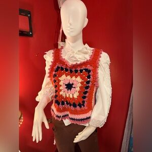 Retro Crochet Vest